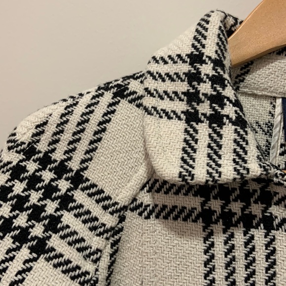 Ivory & Black pea coat - women’s M - Gap - Picture 4 of 6